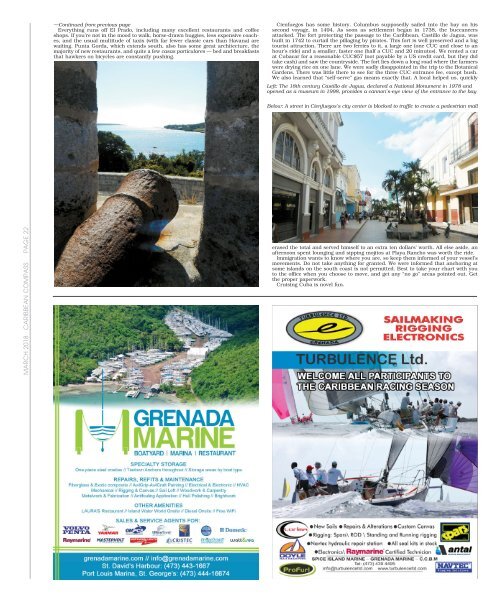 Caribbean Compass Sailing Magazine - March 2018