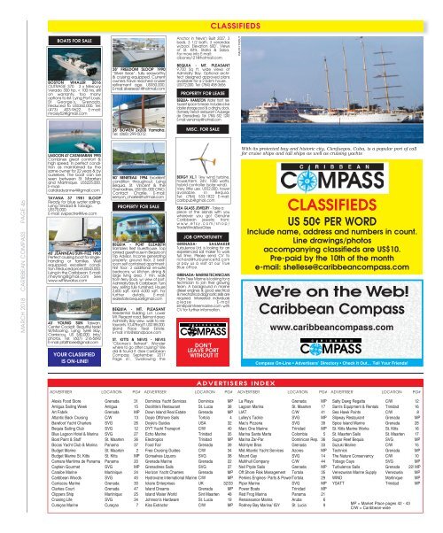 Caribbean Compass Sailing Magazine - March 2018