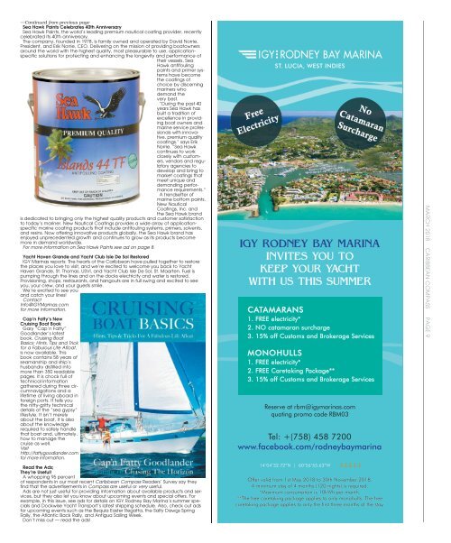 Caribbean Compass Sailing Magazine - March 2018