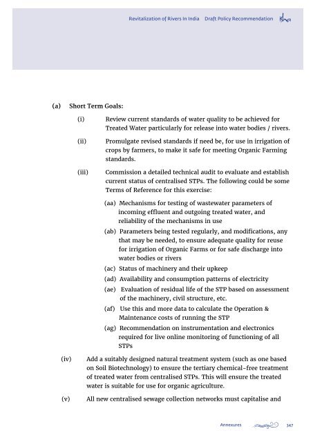 Revitalization of Rivers in India Draft Policy - Isha Guru Jaggi Vasudev