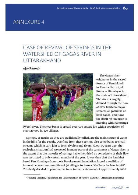 Revitalization of Rivers in India Draft Policy - Isha Guru Jaggi Vasudev