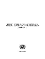 UN Report on Srilanka war crime
