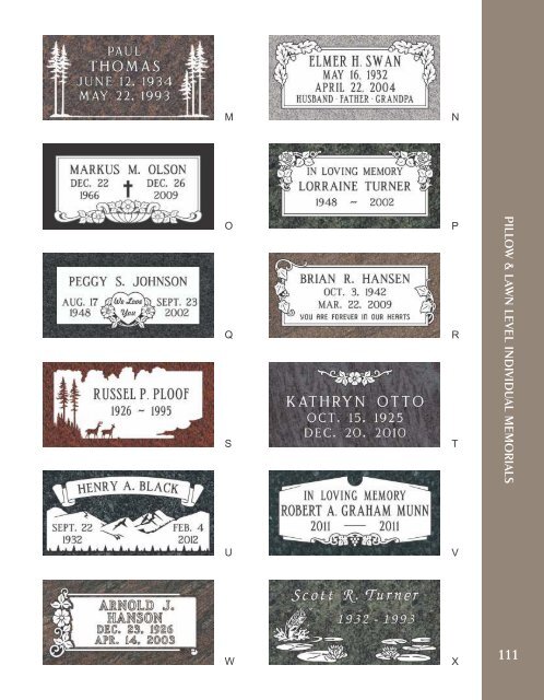 Legacy Memorial Catalog 