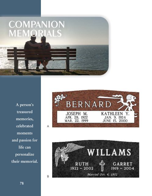 Legacy Memorial Catalog 