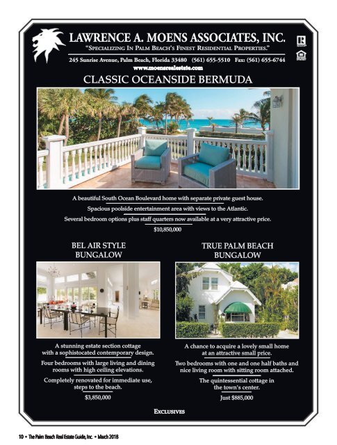 Palm Beach Real Estate Guide March 2018