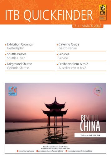 2018 ITB Berlin Quickfinder and Hall Plan