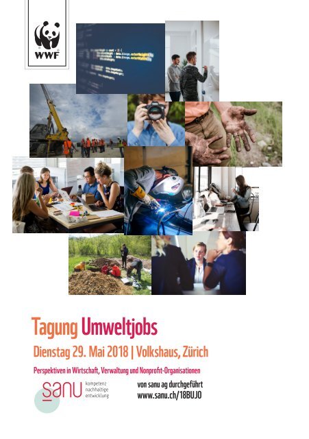 Tagung Umweltjobs - Dienstag, 29. Mai 2018 im Volkshaus Zürich