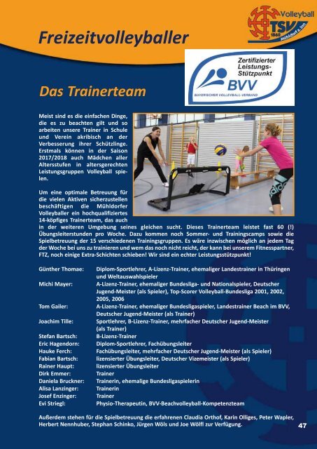 Volleyballbroschüre 2017/18