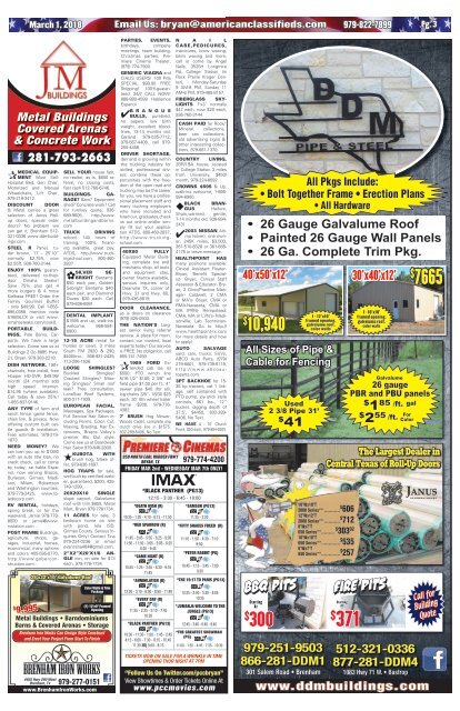 American Classifieds March 1st Edition Bryan/College Station