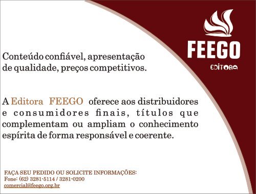 Catálogo Feego Editora 2018