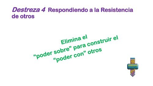 Destrezas para Resolver Conflictos CONEXPO