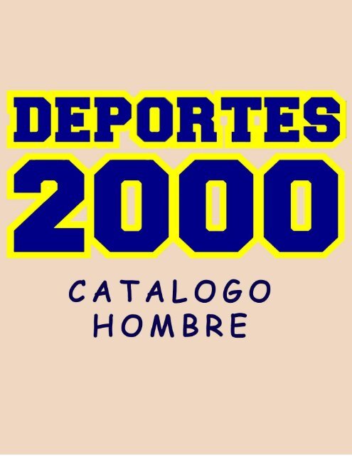 Catalogo para hombre