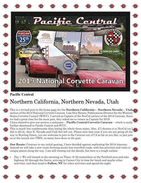 Central Valley Corvettes of Fresno - March 2018