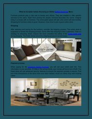 What to Consider before Choosing an Online Ashley Furniture Store