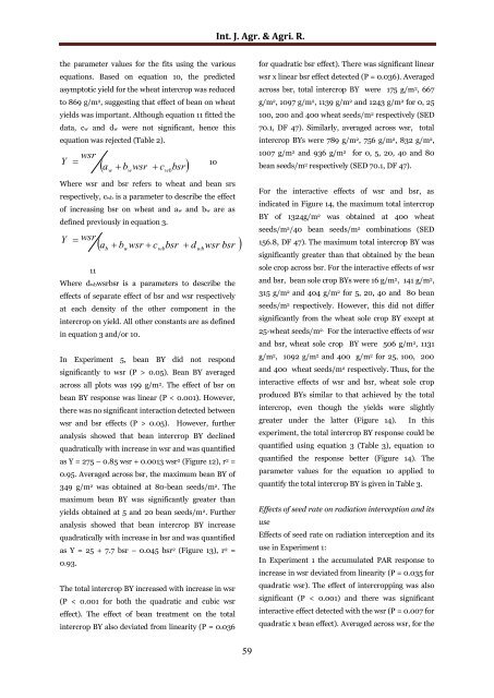 Biomass yields, radiation interception and radiation use efficiency as influenced by seed rate in a cereal/legume intercropping system