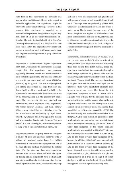 Biomass yields, radiation interception and radiation use efficiency as influenced by seed rate in a cereal/legume intercropping system