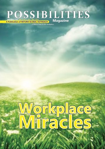 POSSIBILITIES MAGAZINE: WORKPLACE MIRACLES