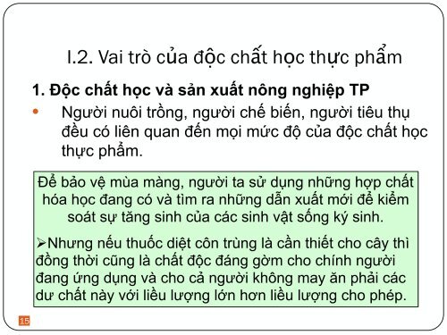 ĐỘC CHẤT THỰC PHẨM  PHẠM THỊ ĐAN PHƯỢNG