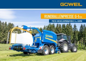 DE | Rundballenpresse & Press-Wickelkombination | G-1 F125 Kombi | Göweil