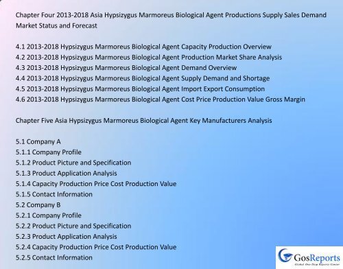 Global Hypsizygus Marmoreus Biological Agent Market Research Report 2018