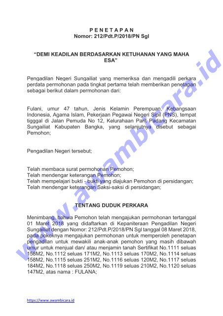 Surat Permohonan Penetapan Ahli Waris Di Pengadilan Negeri  Kumpulan