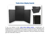 Exhibit trade show booth display