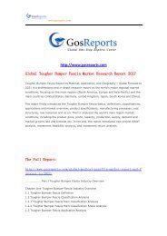 Global Tougher Bumper Fascia Market Research Report 2017