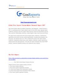 Global Riot Control System Market Research Report 2017