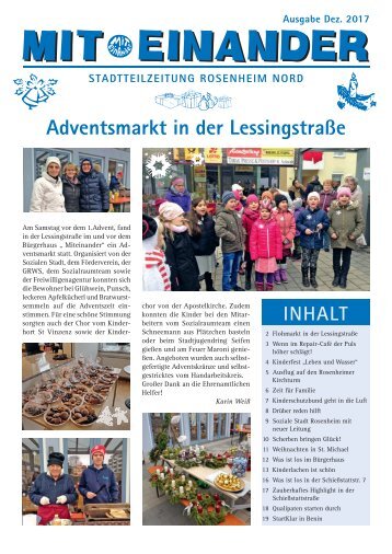 Stadtteilzeitung Rosenheim Nord - Ausgabe Dezember 2017