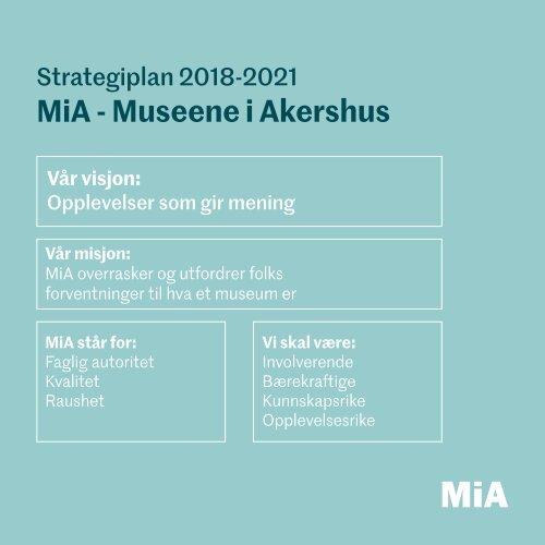 MiAs strategiplan 2018-2021