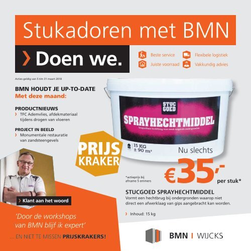 BMN Wijcks krant - stukadoren met BMN Wijcks > doen we. Uitgave maart 2018