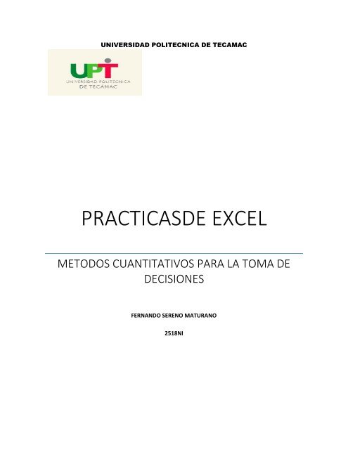 practicas de ecxel