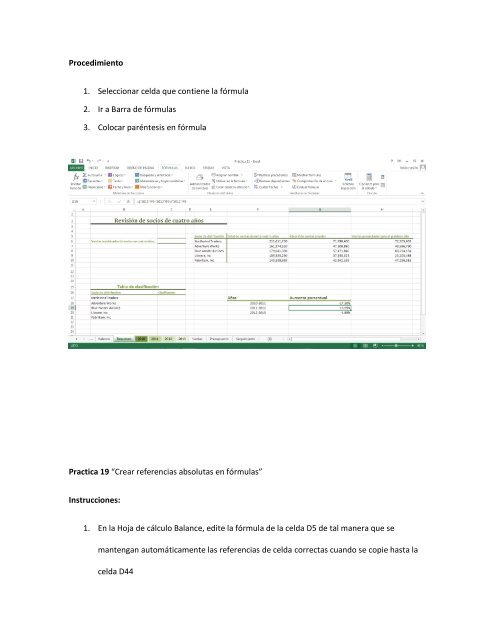 practicas de ecxel