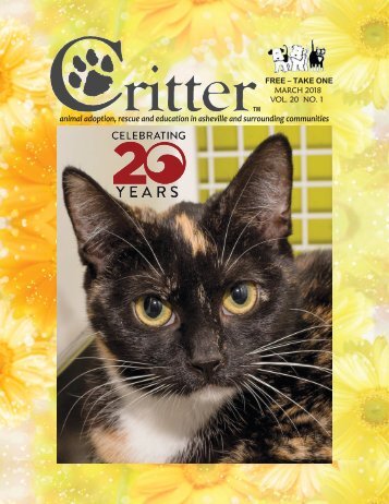 Critter Magazine, Asheville - March 2018