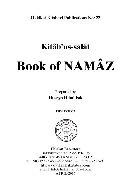 Book of Namaz