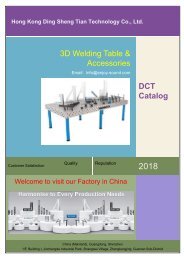 DCT 3D Welding Table/ Modular welding table Catalog