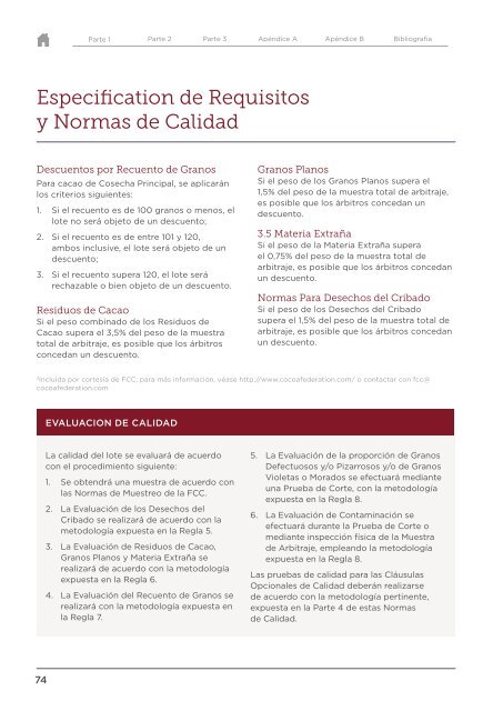 Cacao en Grano Requisitos de Calidad de la Industria Apr 2016_es