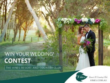 Wedding Venues in Swan Valley Perth - Win Your Wedding Contest Now!
