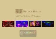 Hedsor House Mid-Tier AV Package