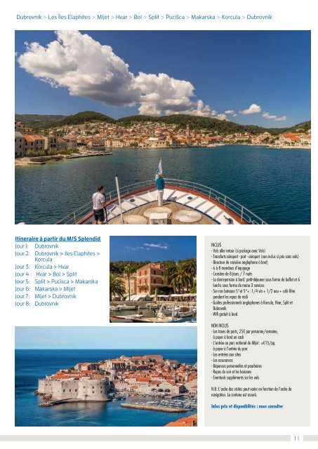 Croisières de luxe en Croatie