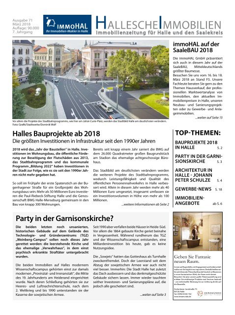 Hallesche Immobilienzeitung Ausgabe 71 März 2018
