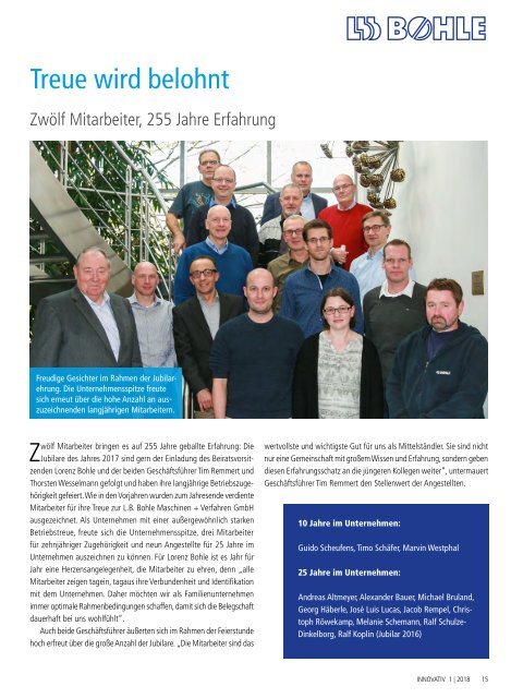 L.B. Bohle Innovativ 01/2018