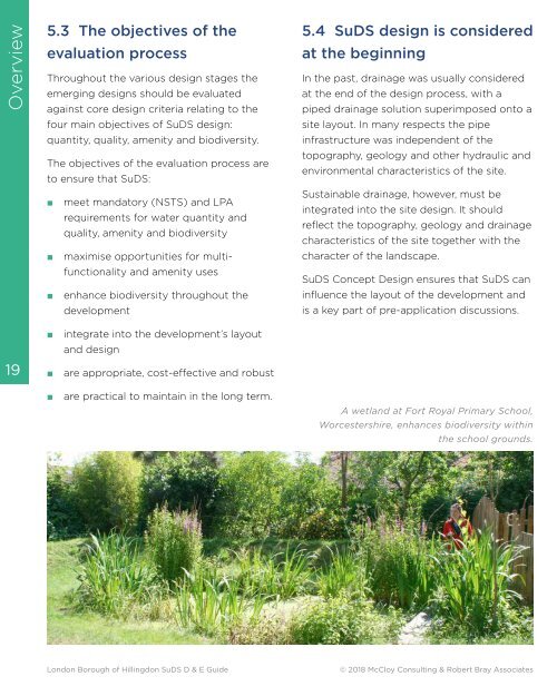 Hillingdon SuDS Design & Evaluation Guide