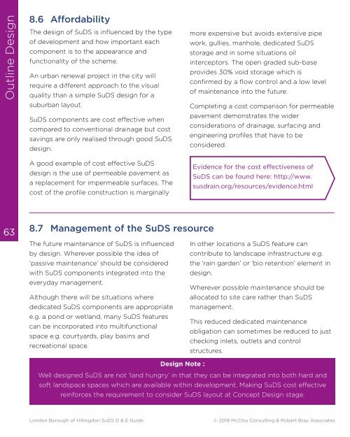 Hillingdon SuDS Design & Evaluation Guide