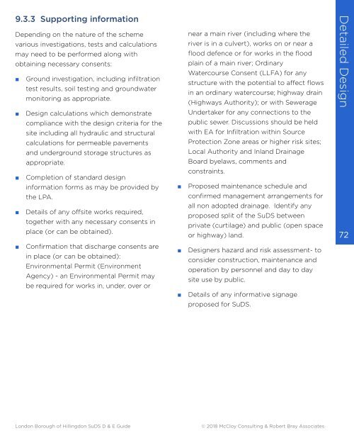 Hillingdon SuDS Design & Evaluation Guide