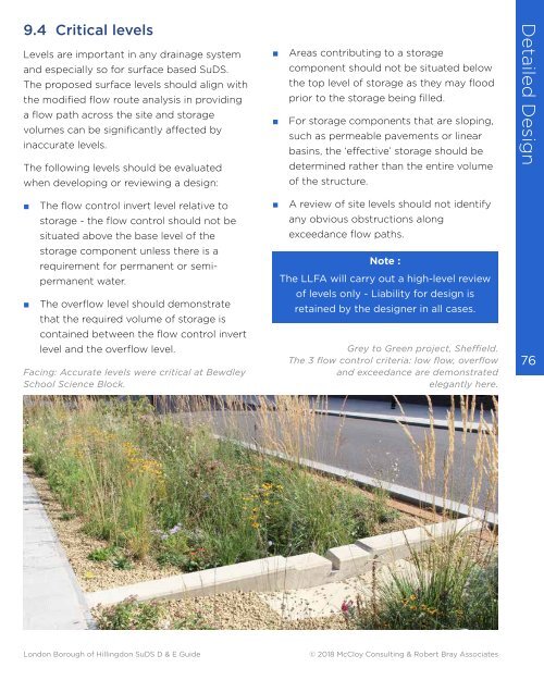 Hillingdon SuDS Design & Evaluation Guide