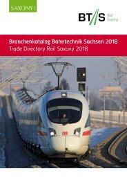 Branchenkatalog Bahntechnik Sachsen 2018