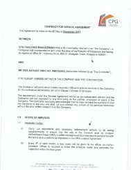 CPG contract