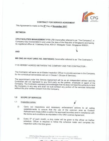 CPG contract