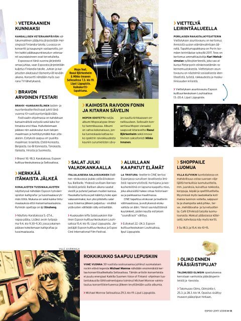 ESPOOLEHTI 1/2018